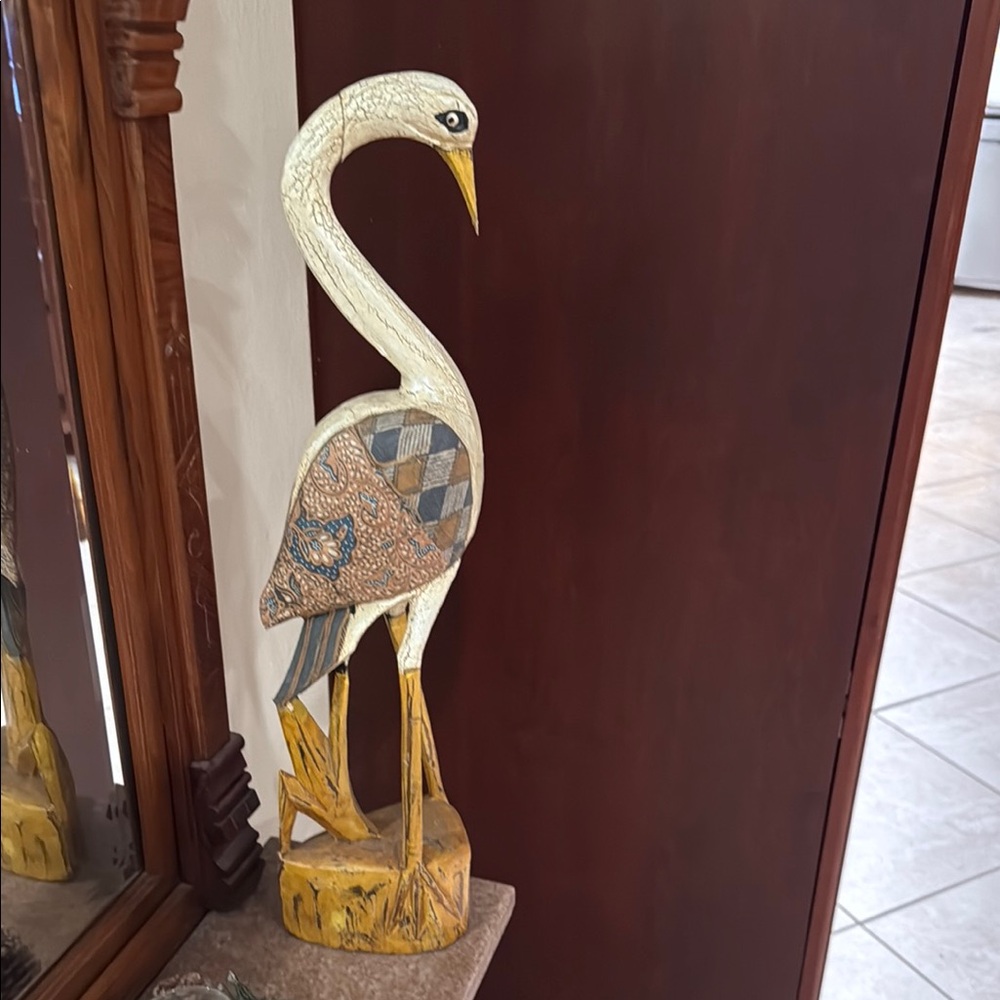 Decorative Crane Sculpture